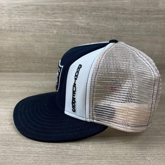 Oakland Raiders AJD Lucky Stripes NFL Vintage 80's Trucker Snapback Cap Hat - Picture 2 of 6